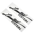 thumbnail image 4 of 2 Pieces Limited Edition Emblem Pet Car Decal Bumper Sticker Decoration Black, 4 of 10