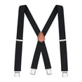 thumbnail image 1 of Buyless Fashion Bretelles pour Hommes - Sangles Élastiques Réglables de 48 Pouces 1 1/4 Pouces - Dos en X, 1 of 7