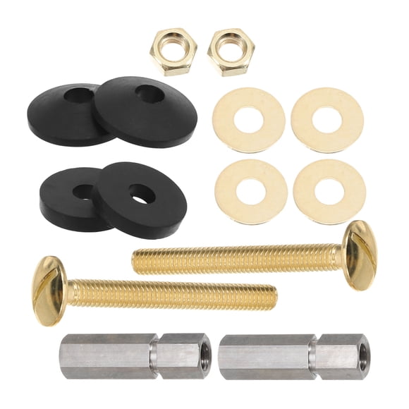 ETHZZLE 1Set Toilet Tank Bolts and Washers Replacement Kit Multi Color Strong Durable Parts for Standard Toilets