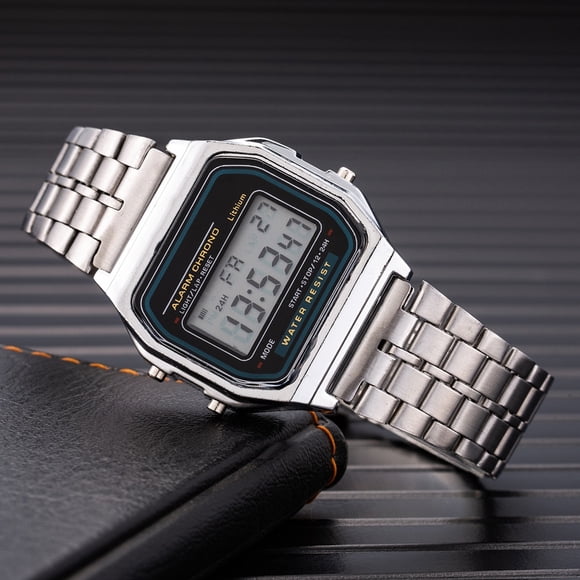 2023 Digital Watches For Men Sports Waterproof Bracelet Clock Gold Electronice LED Wristwatch Women Casucal montre homme relogio 212 Silver_2