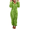 thumbnail image 1 of Pyjama Chaud pour Femmes Hiver Femmes Combinaison à Capuche à Manches Longues Pyjama Décontracté Hiver Chaud Combinaison de Nuit Pyjama à Manches Longues pour Femmes Combinaisons à Manches Longues pour Femmes, 1 of 8