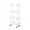 White, variant on 4-Layer Kitchen Storage Cart Armrests Casters Plastic Functional Shelf for Bathroom Toiletries Organizer
