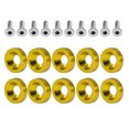 thumbnail image 1 of Car Modification M6 Gasket Bolt License Plate Frame Decoration Screw Stainless Steel Aluminum 8 Colors for Front Rear Bumper Ignition Cylinder Cover, 1 of 7