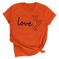thumbnail image 1 of LSLJS T-shirt Imprimé « Lover Love » pour Femme à Col Rond, Manches Courtes, Haut, Cadeaux pour Femmes, 1 of 4