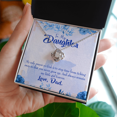 thumbnail image 2 of À Ma Fille Ma Petite Fille de Papa Infini Noeud Collier Message Carte, 2 of 7