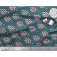 thumbnail image 2 of Soimoi Rayon Fabric Balloon & Hedgehog Kids Print Sewing Fabric Yard 42 Inch Wide, 2 of 3