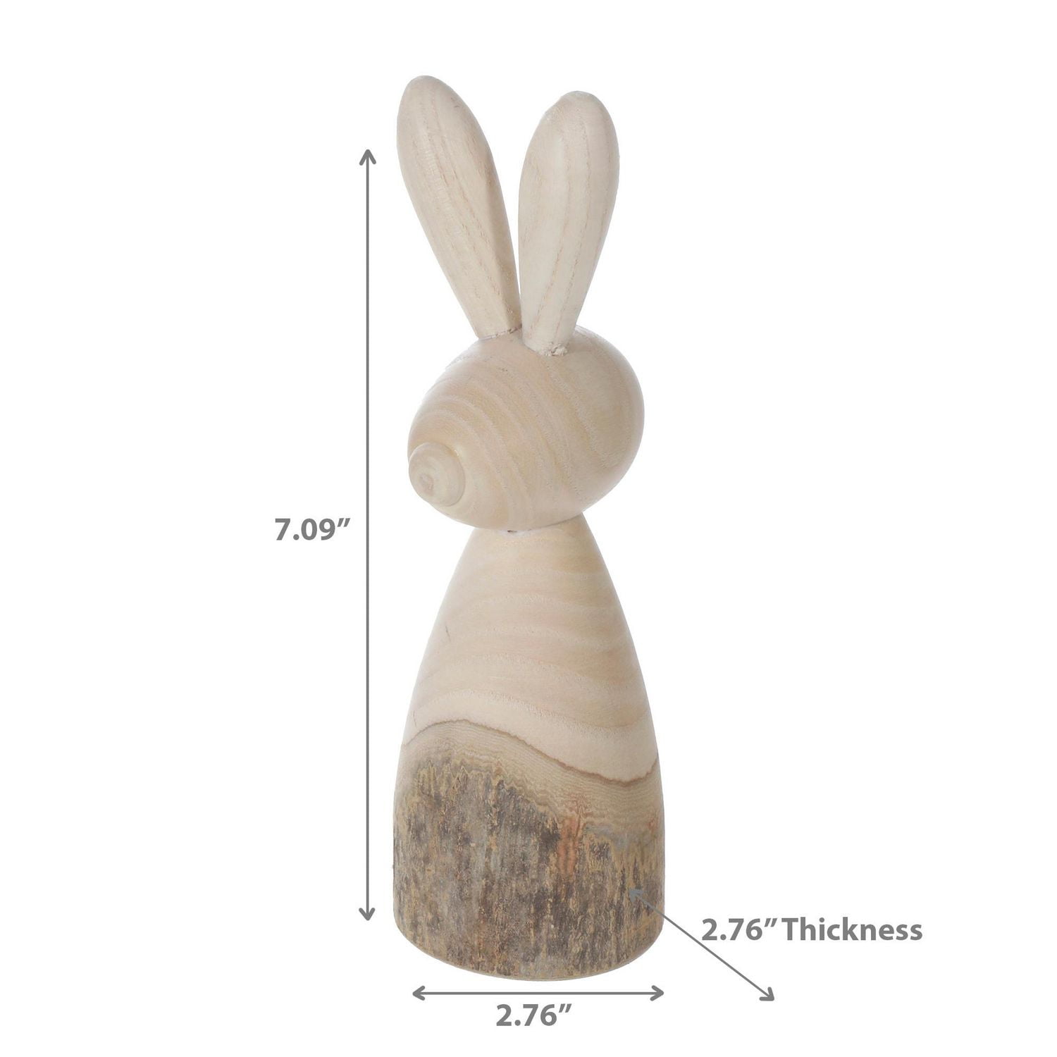Décoration De Lapin En Bois À 2 Tons Petits