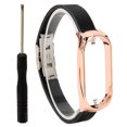 thumbnail image 2 of Stainless Steel PU Leather Strap Adjustable With Bumper Case Smart Watch Replacement Accessory Fit For 7, 2 of 8