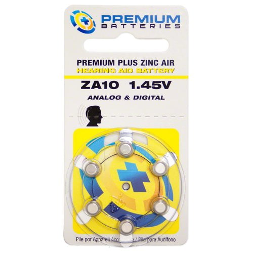 Piles de Qualité Supérieure Piles pour Aide Auditive Air en Zinc Supplémentaire de Qualité Supérieure ZA10 1,45 V Taille 10, PR70, P10 (300 Piles)