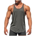 thumbnail image 1 of Lmnyox Men's Workout Tank Tops Cotton Sleeveless Stretchy Training Muscle Tee Quick Dry Athletic Shirts, 1 of 5