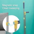 thumbnail image 4 of Chmadoxn Brooms Indoor 180° Rotatable Standing Storage Magnetic Suction Type Snap Brooms And Dustpan Set With Scraping Teeth And Scraper Cleaning Suitable For Home portable broom, 4 of 7