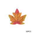 thumbnail image 1 of 50pcs Fabric Autumn Maple Leaves - Fall/Halloween Classroom Decoration, Reusable Seasonal Table Scatter, 1 of 6