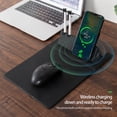 thumbnail image 2 of 1 Set Wireless Charger Pad 15 W Delicate Texture Pen Storage Fast Induction with Mouse Pad QI Standard Folding Multifunctional Wireless Charger Office Supplies, 2 of 9