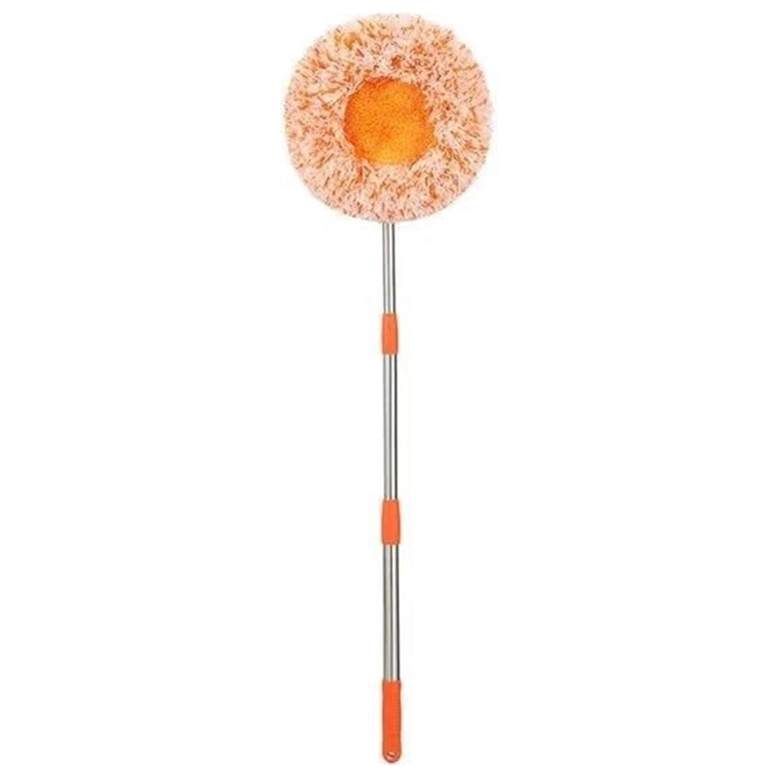 Wall Mop Cleaning,?? 360° Rotatable Adjustable-Cleaning Mop Household Car Wash Mop Round Mop Ceiling Wipe Wall Sunflower Hair Duster Mop Cloth Cover,Car Wash Mop