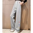 thumbnail image 4 of CHUANK Spring Girls‘ Pants Mid Sized Child Kids‘ Loose And Versatile Casual Kids‘ Sweatpants Sizes 4-5 Years, 4 of 5