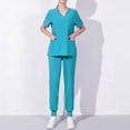 thumbnail image 1 of Ensembles d'Uniformes de Sarraus pour Femmes Joggers, Ensembles d'Uniforme d'Infirmière Unis pour Femmes, Ensembles de Sarraus à Manches Courtes pour Femmes en Liquidation, Haut Extensible à Col en V pour Femmes et Ensemble Pantalon Cargo S, Ensembles de Sarraus Jogger pour Femmes, 1 of 4