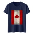 thumbnail image 5 of Pisexur Blouses pour Femmes Habillées Décontractées T-Shirt à Manches Courtes Col Rond Imprimé Jour de l'Indépendance pour Femmes, Hauts d'Été pour Femmes Multicolore, S, 5 of 5