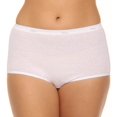 thumbnail image 3 of Hanes D40L Culottes en Coton pour Femmes Blanches Taille 10, 3 of 4