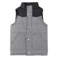 thumbnail image 1 of Bienzoe Gilet Matelassé Sans Manches en Coton Chaud pour Enfants Noir 2, 1 of 10