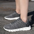 thumbnail image 2 of Running Tennis Shoes for Men Lightweight Breathable Mesh Lace up Driving Golf Nursing Work Sneakers, 2 of 6