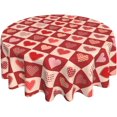 thumbnail image 1 of Nappe Ronde Amour de la Saint-Valentin 60 Pouces Lavable Réutilisable Décoration Housse de Table pour Cuisine Fête, 1 of 1