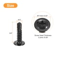 thumbnail image 2 of Unique Bargains Phillips Head Self Tapping Screws, 100pcs #10x3/4' Sheet Metal Screw, 2 of 4