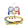 thumbnail image 1 of 3 Way Refrigerant Manifold Gauge Set With Hoses Adapter Adjustable Couplers, Charge Kit R134a R12 R22 R404A, 1 of 6
