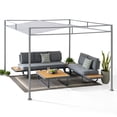thumbnail image 3 of Sunjoy 10 ft. x 10 ft. Pergola Outdoor Metal Pergola Gazebo Canopy Patio For Garden Backyard Party, 3 of 10