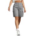 thumbnail image 4 of Fsgntruao Womens Casual Cargo Shorts Multi Pockets Button Fly Work Shorts Breathable Summer Outdoor Shorts, 4 of 7