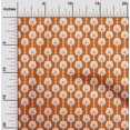 thumbnail image 2 of oneOone Velvet Orange Fabric Asian Block Sewing Material Print Fabric By The Yard 58 Inch Wide, 2 of 5