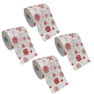 Agiferg Home Santa Claus Bath Toilet Roll Paper Christmas Supplies Tissue Roll
