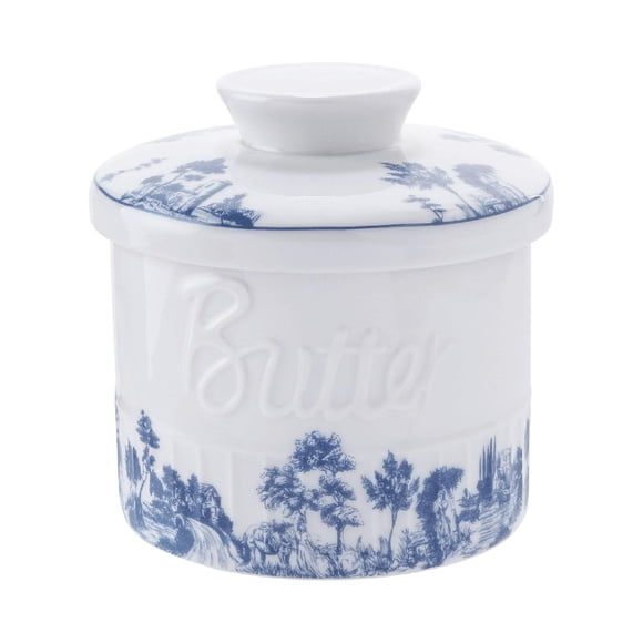 DOLITY Butter Crock Large Capacity French Butter Dish for Dining Kitchen Restaurant Style A