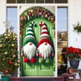 thumbnail image 1 of WIFKLSIIPG Rideau de Porte Festif de Noël pour la Maison, Design Élégant Rouge et Vert pour Entrées, Salons et Fêtes, 1 of 4