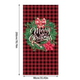 thumbnail image 3 of Christmas Door Hanging Decoration Holiday Party Scene Background Cloth for Festive Home, 3 of 5