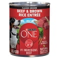 thumbnail image 1 of Purina ONE SmartBlend Moulue Classique Entrée de Boeuf et Riz Brun, Nourriture Humide pour Chiens 368 g, 1 of 6