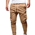 thumbnail image 1 of KIHOUT Mens Fashion Joggers Sports Pants - Drawstring Loose Cargo Pants Sweatpants Trousers, 1 of 4