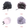 thumbnail image 2 of Langgg Outdoor Artificial Hair Mic Cover Windscreen Windshield Lavalier Microphone Holder Wind Muff, 2 of 8