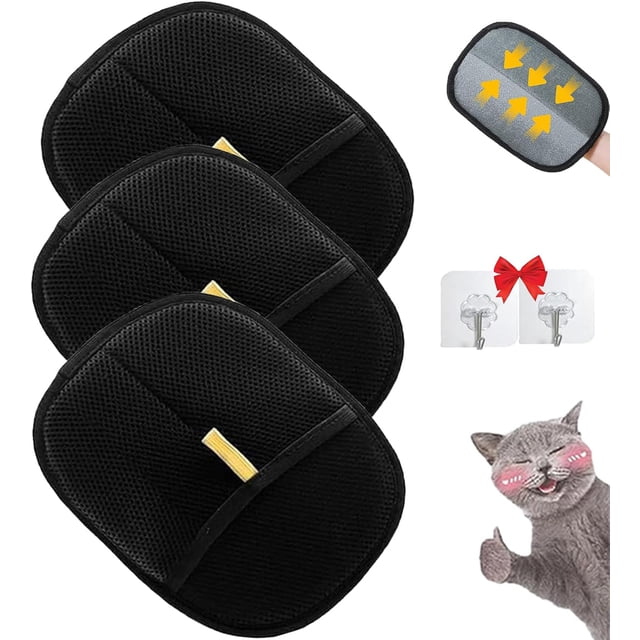 Tarifa Épilateur pour Poils d'Animaux (Adsorption Bidirectionnelle) - Gants Électrostatiques pour Poils d'Animaux, Gant Réutilisable pour Enlever les Poils d'Animaux