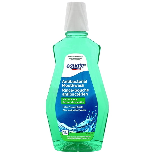 Equate Original Mint Antibacterial Mouthwash, 1l