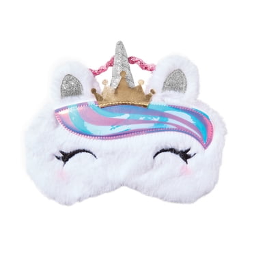 Claire's Fuzzy Unicorn Princess Beauty Sleep Eye Mask
