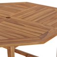 thumbnail image 5 of vidaXL Garden Dining Table 110x110x75 cm Solid Wood Teak, 5 of 5