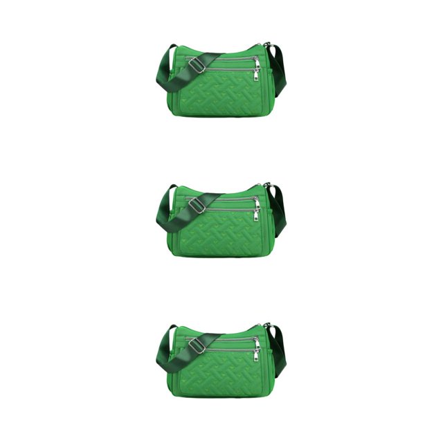 Youkk Stay Organized With Multipurpose Messenger Bag Large Capacity Crossbody Bag green 3Set