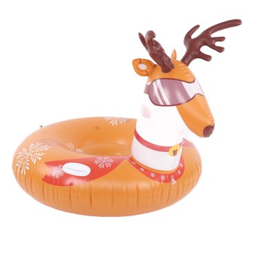 Cercle de Ski Gonflable, Processus de Scellage de Traîneau Rond Résistance aux Chocs pour Enfants pour Bateau Flottant pour Planche à Neige pour Jouet pour Enfants pour Traîneau pour Neige pour Adulte