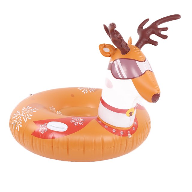 Cercle de Ski Gonflable, Processus de Scellage de Traîneau Rond Résistance aux Chocs pour Enfants pour Bateau Flottant pour Planche à Neige pour Jouet pour Enfants pour Traîneau pour Neige pour Adulte