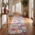 thumbnail image 1 of Rug Branch Savannah 2' x 17' (Exact Size: 2'3" x 17') Mid-Century Modern Modern Indoor Runner Rug, Rust Grey, Contemporary Entryway, Hallway, Bathroom, and Kitchen, 1 of 3