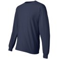 thumbnail image 3 of Hanes Men's Long Sleeve Beefy-T T-Shirts, Navy, Medium, 3 of 6
