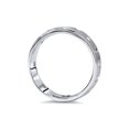 thumbnail image 3 of Mens Princess Cut Diamond White Gold Wedding Ring Band, 3 of 4