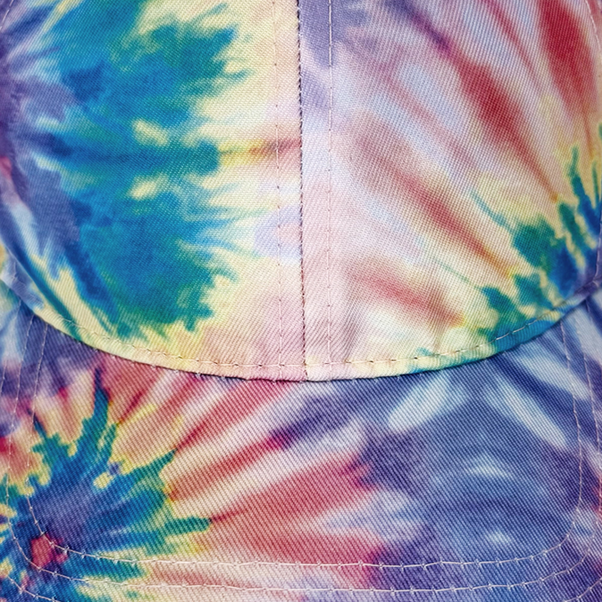 Chapeau Way To Celebrate effet usé tie-dye arc-en-ciel