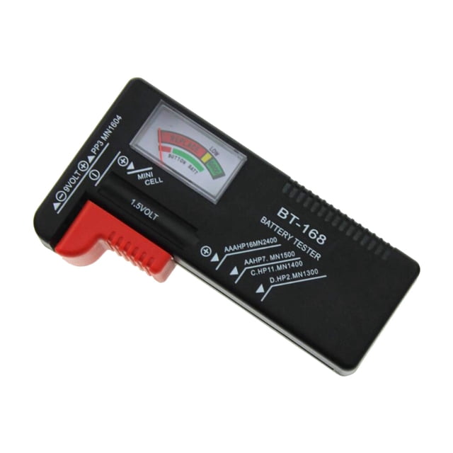 MasteelfCA Portable Battery Tester Easy-to-Read Pointer Volt Checker Voltage Meter for 9V 1.5V and AA AAA and Button Cell Battery