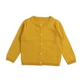thumbnail image 1 of PMVFHDE Chandails Fille Bébé Enfants Filles Cardigan Manches Longues Enfant Chandail Boutonné Fille Col Rond Cardigans Chandail YE2,5Y, 1 of 2